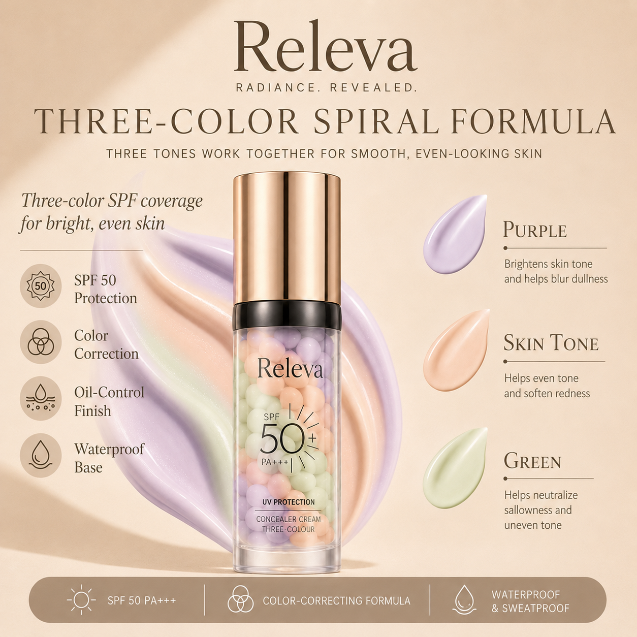 Releva™ ToneShield SPF 50 Correcting Cream