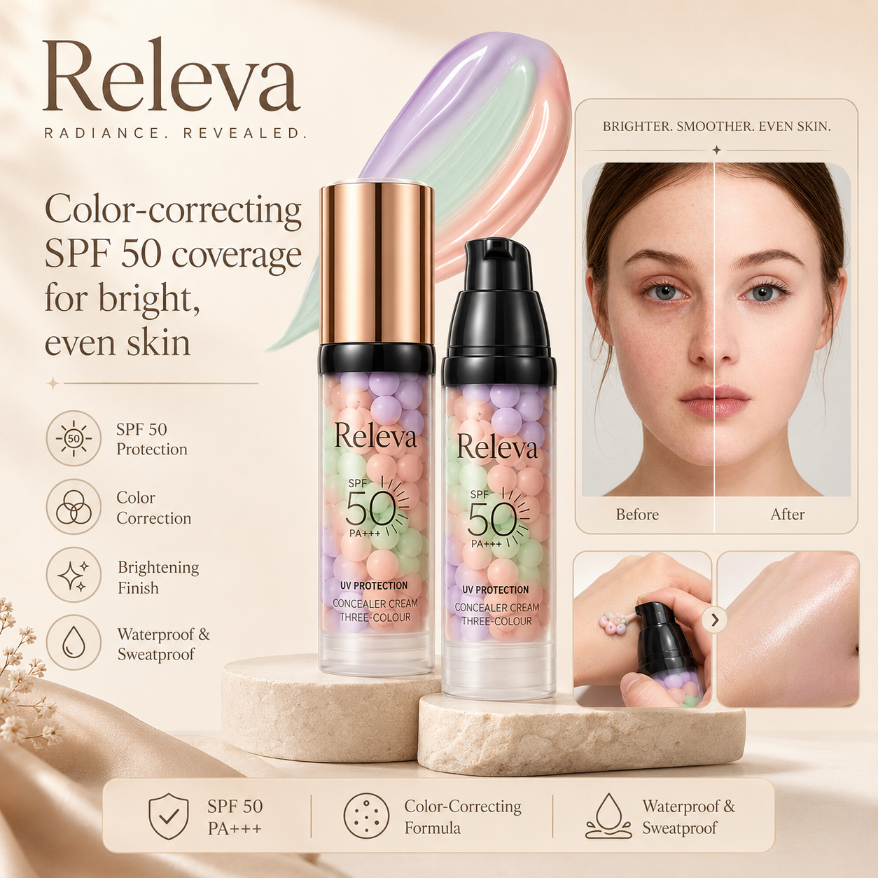 Releva™ ToneShield SPF 50 Correcting Cream